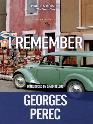 cover image of I Remember